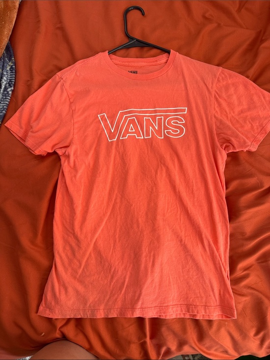 Vans Other - Vans Men's Coral-Orange Logo Short Sleeve Tee